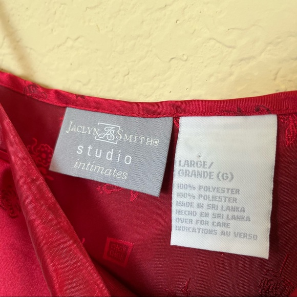 Jaclyn Smith Studio Intimates // Long Slip Dress // Ruby Red // L - Picture 4 of 8
